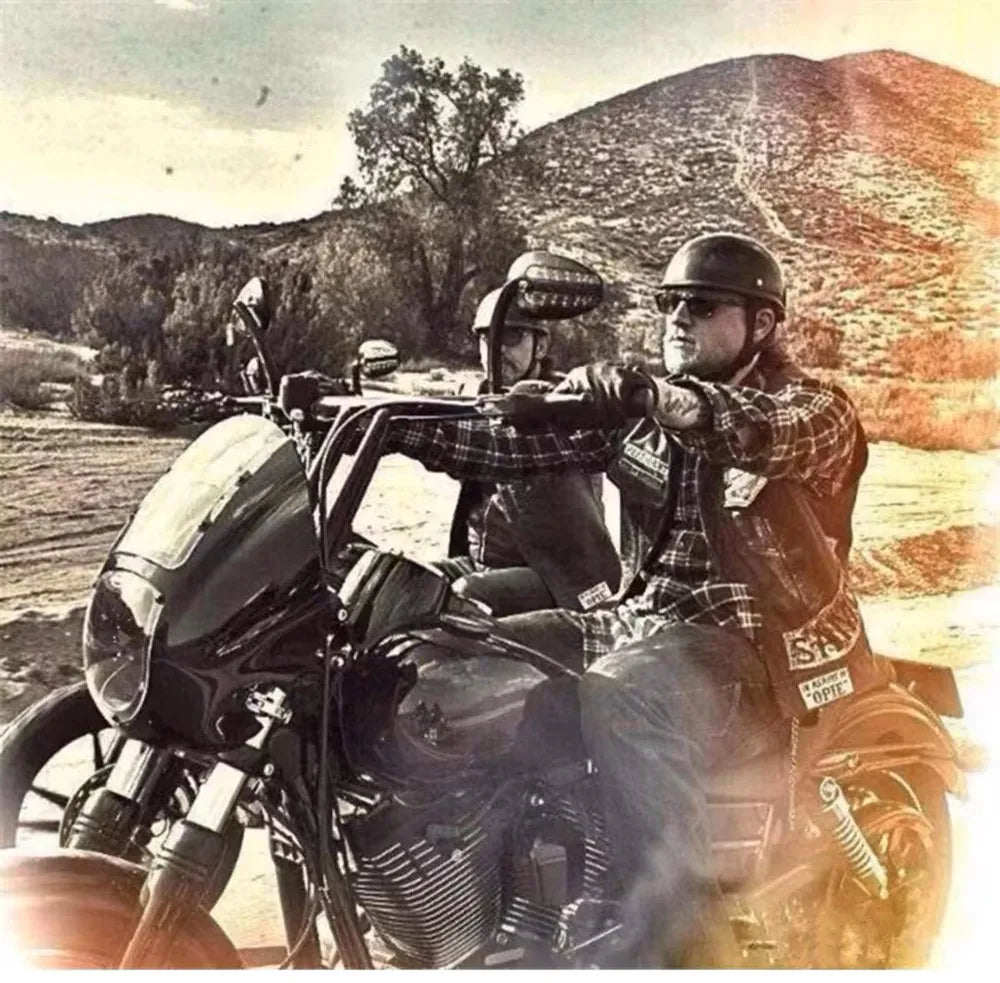 Retro Motorcycle Half Helmet ABS+Cotton Plastic Cap Summer Half Face Unisex Helmet Motorbike Ridder Universal DOT Certified