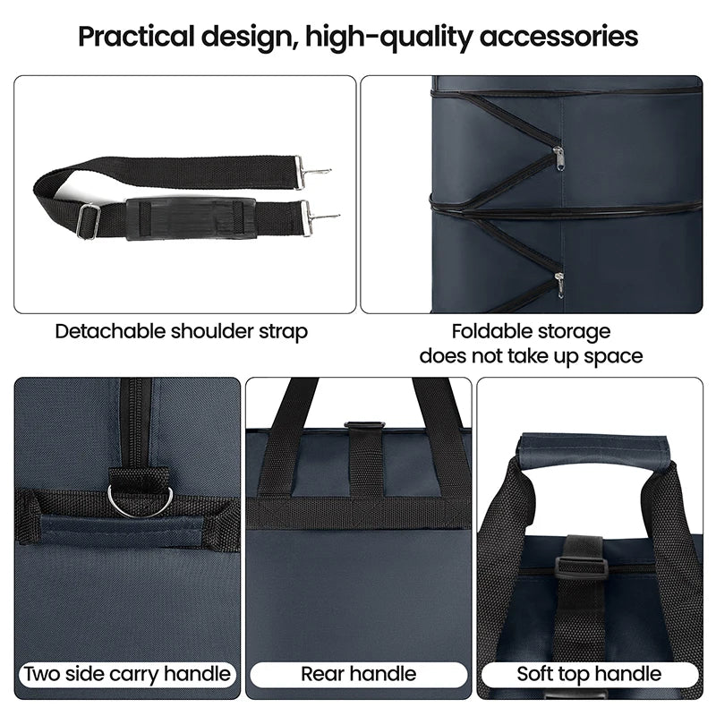 30/36/40 Inch Foldable Expandable Suitcase Bag Water-resistant Large Capacity Rolling Travel Luggage Bag For Moving Storage