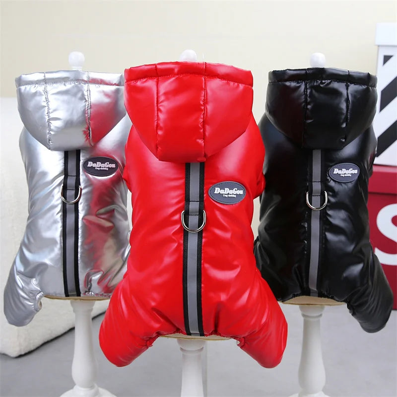 Thicken Warm Dog Jumpsuit Winter Pet Dogs Clothes for Chihuahua Coat Waterproof Hoodie Puppy Overalls Poodle Jacket Pet Apparel