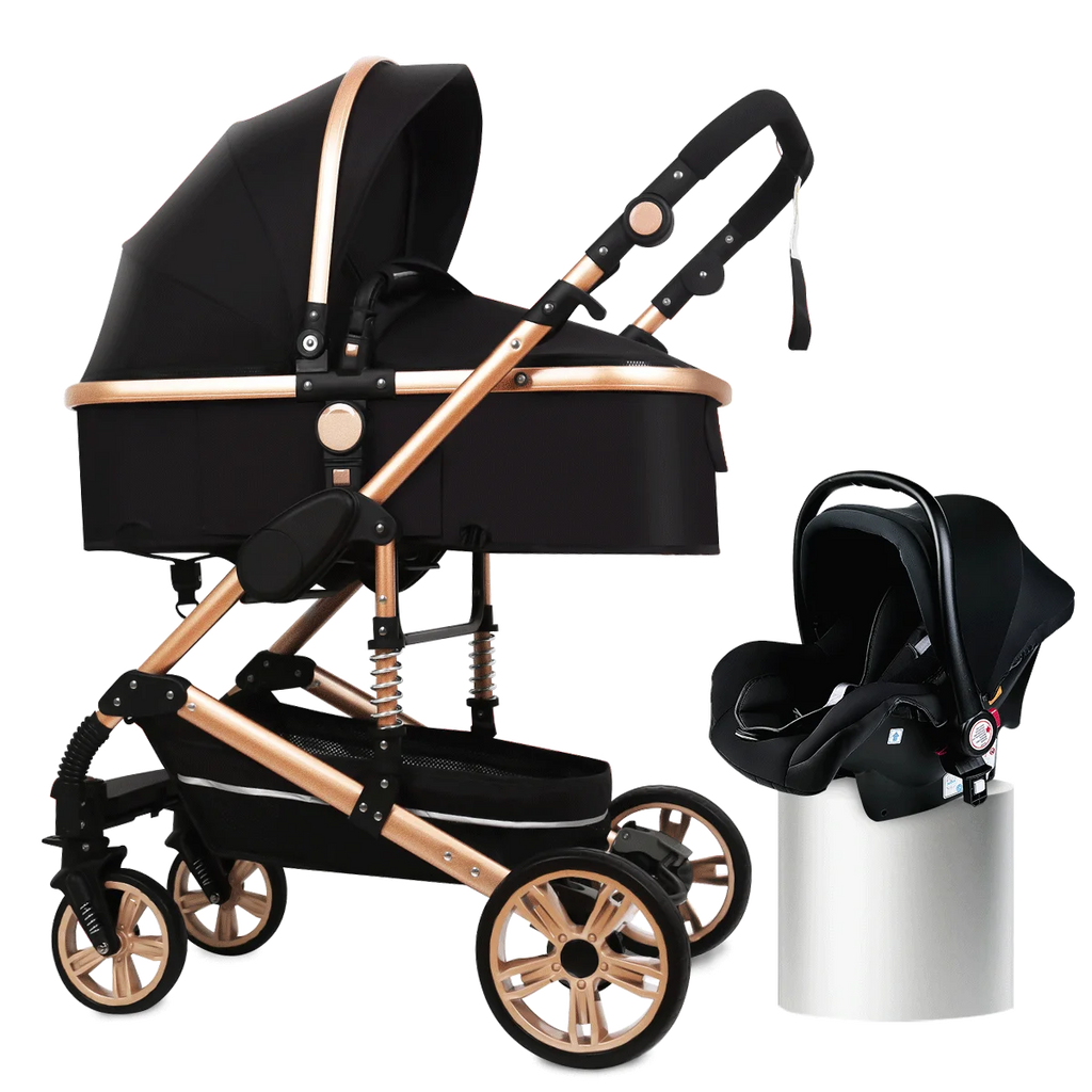 Warm House Portable Baby Stroller | High-Landscape Aluminum Frame Pram