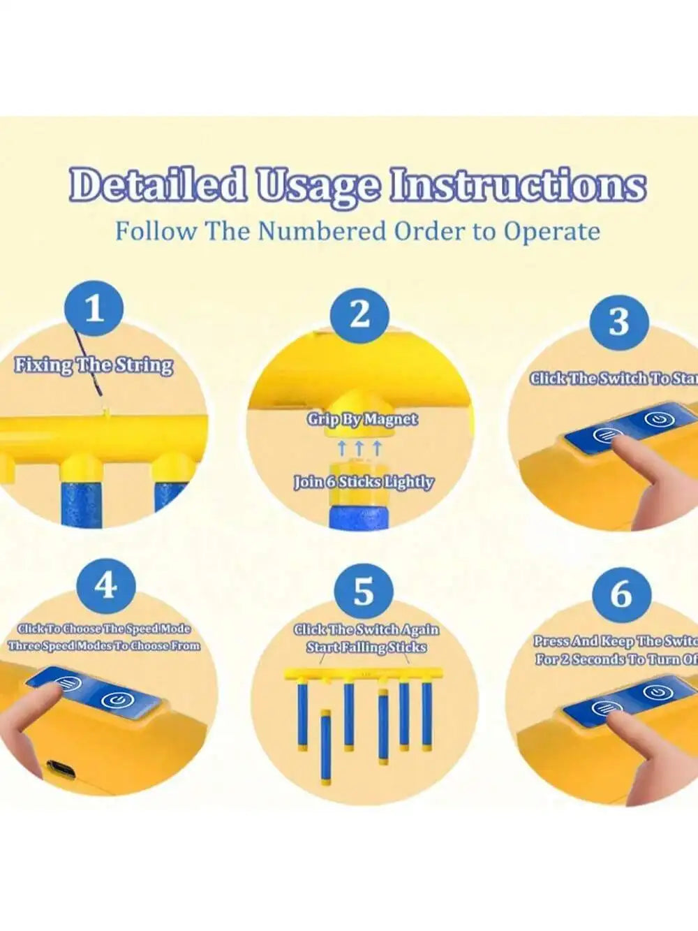 Challenge Falling Sticks Game Machine - Educational Activity for Training Reaction Ability Parent-Child Family Party Toy