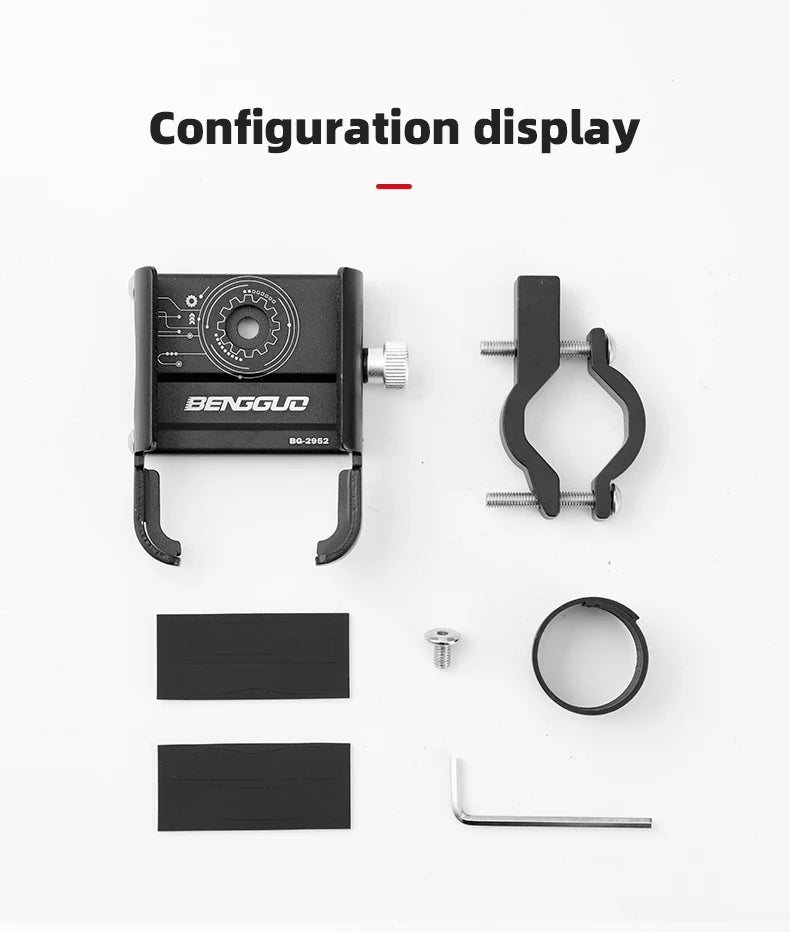 iBudim Bike Phone Holder 360 Rotation Bicycle Phone Holder for 4.7-7.0 inch Devices Motorcycle Handlebar Mobile Phone Stand