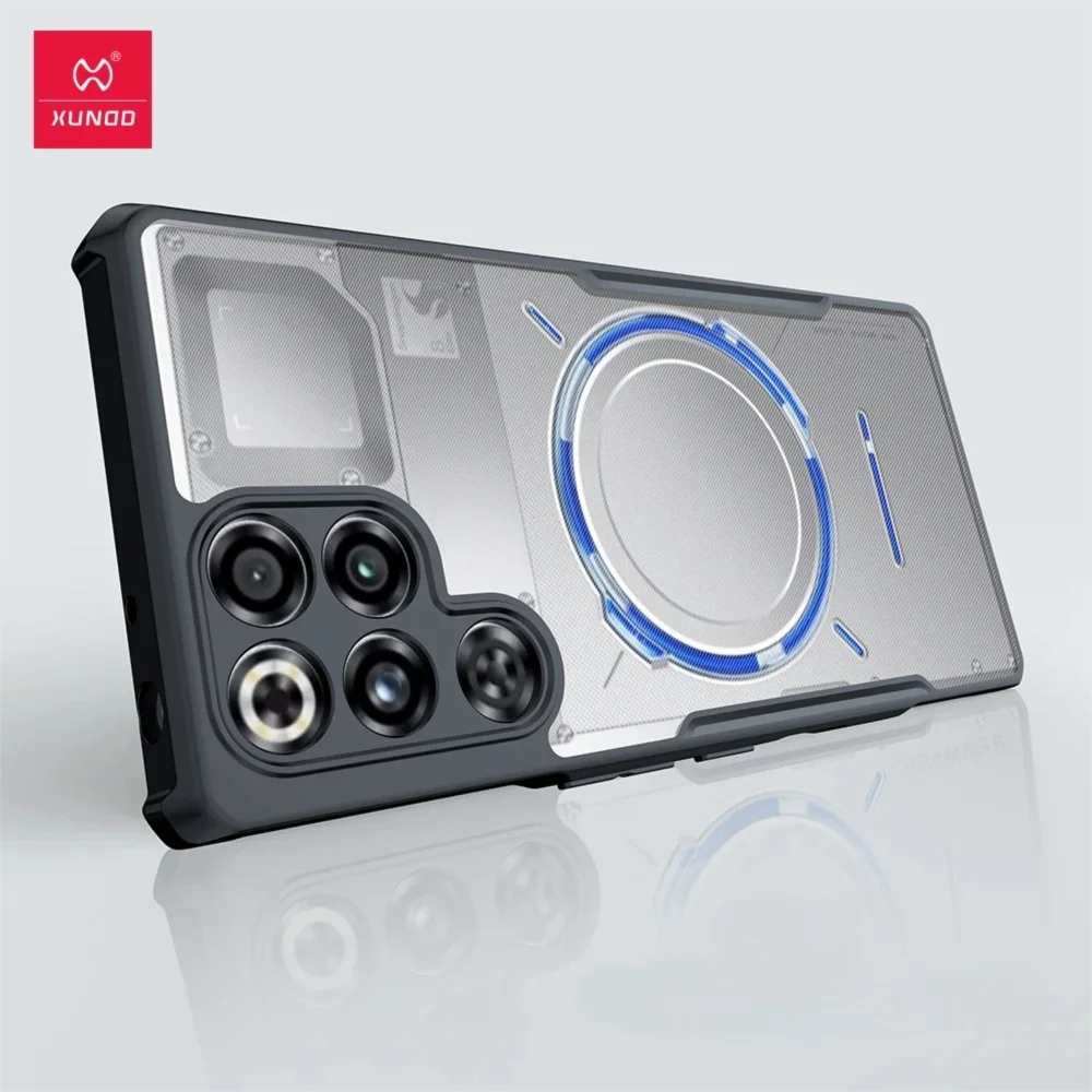 Xundd For Nubia Red Magic 11 Pro RedMagic 11 Pro Plus Case,Airbag Shockproof Shell,Camera Protection,Back Stripe Clear Cover