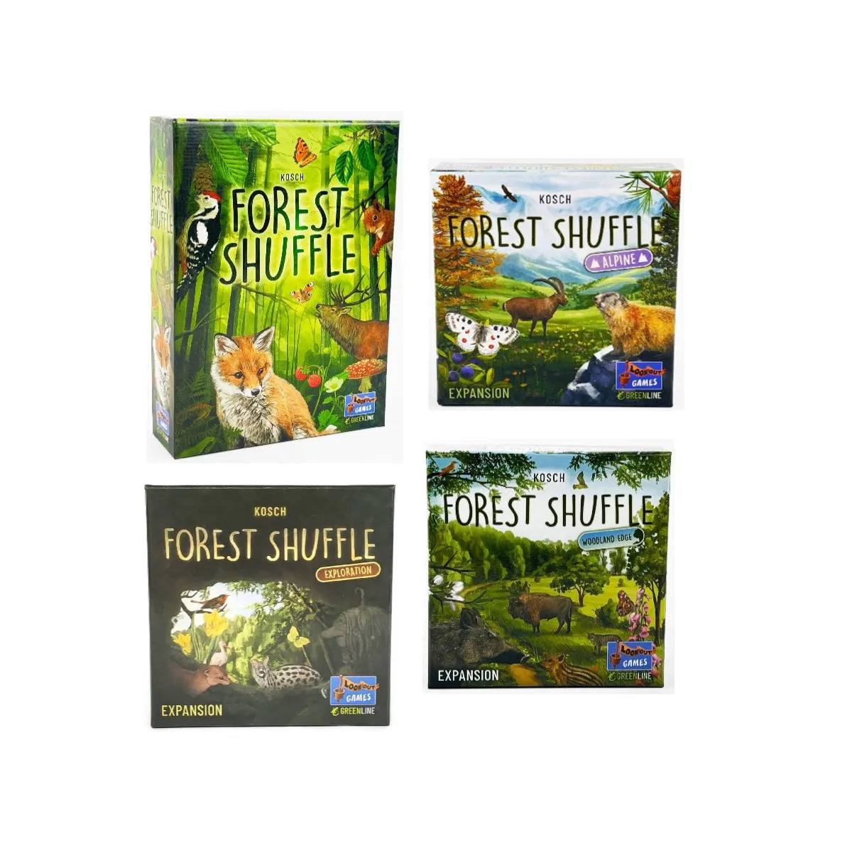Forest Shuffle Card Game - Clever Strategy Game Fun Family Game for Kids and Adults - Woodland Edge、ALPINE、Expansion Game