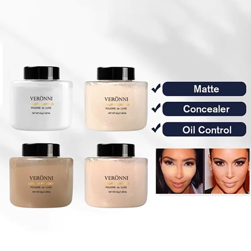 6 Colors Banana Luxury Powder for Women Face Foundation Banana Powder Bottles Loose Powder Authentic Oil-Control Beauty Make Up