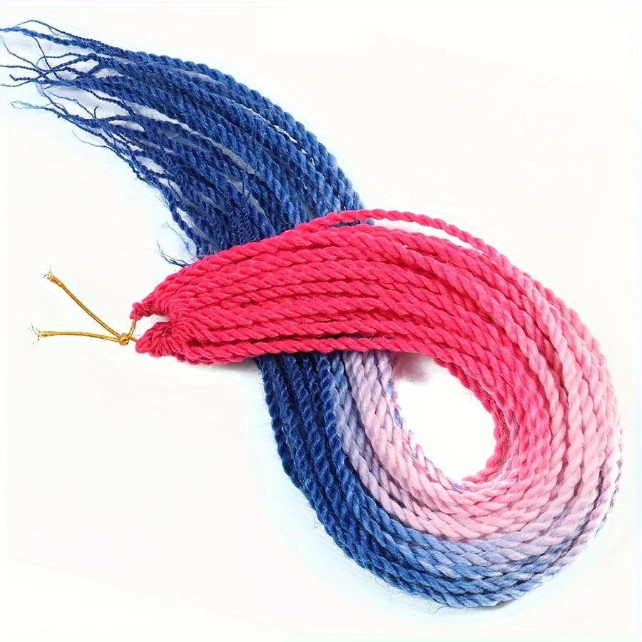 Senegalese Twist Hair Crochet Braided 24inch Synthetic Dreadlocks Crochet Hair Braids 30 Roots/Pack Senegalese Twist Box Braids