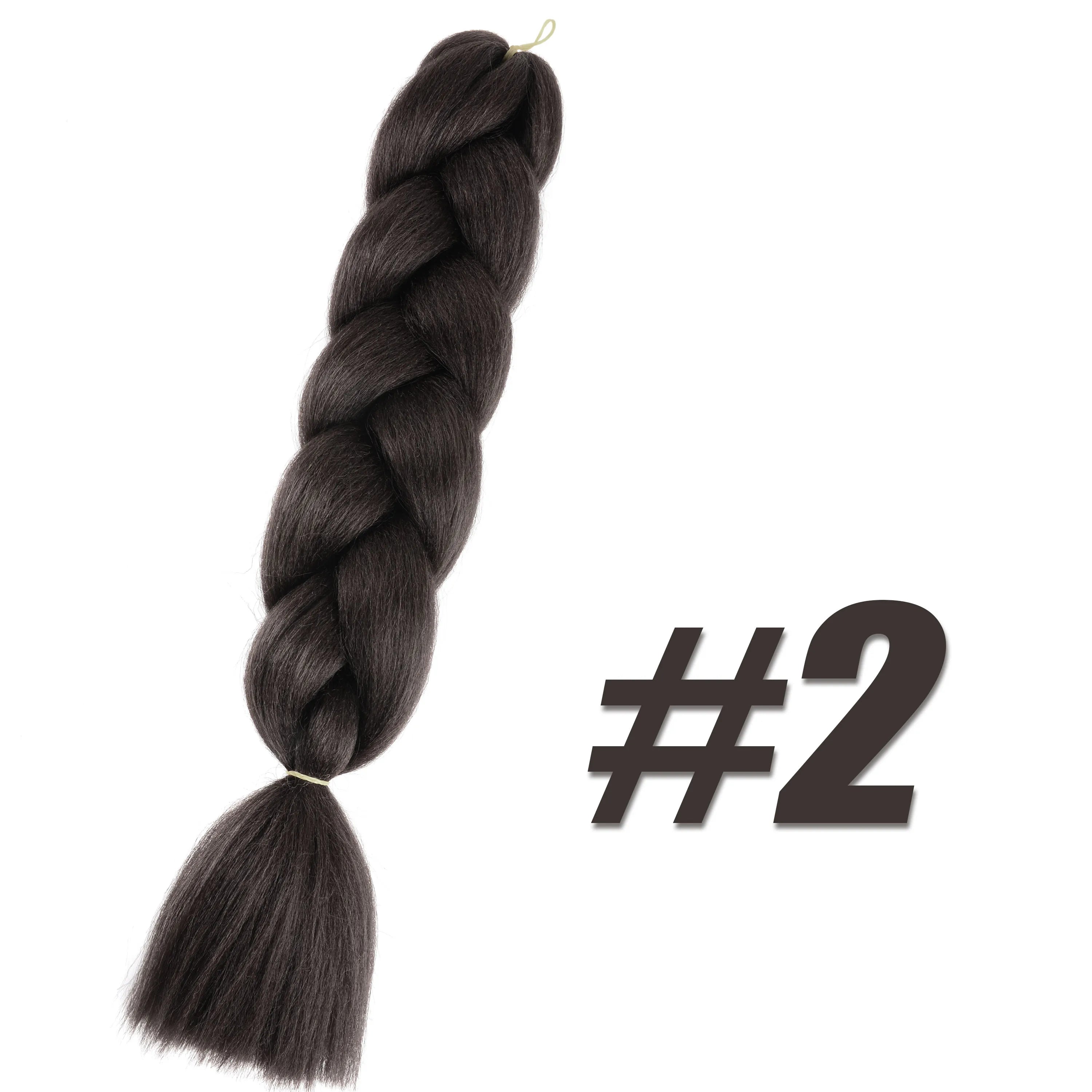 Purple Braiding Hair Pre Stretched Synthetic Kanekalon Crochet Hair Jumbo Braids Extensions Hair Accessories For Girls Braids