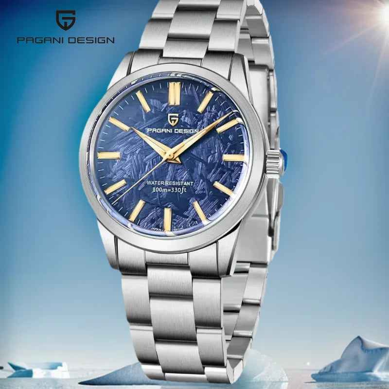 PAGANI DESIGN PD1734 40mm Men's Quartz Wristwatches TMI VH31 Luxury Sapphire Stainless Steel 100M Waterproof Reloj Hombre