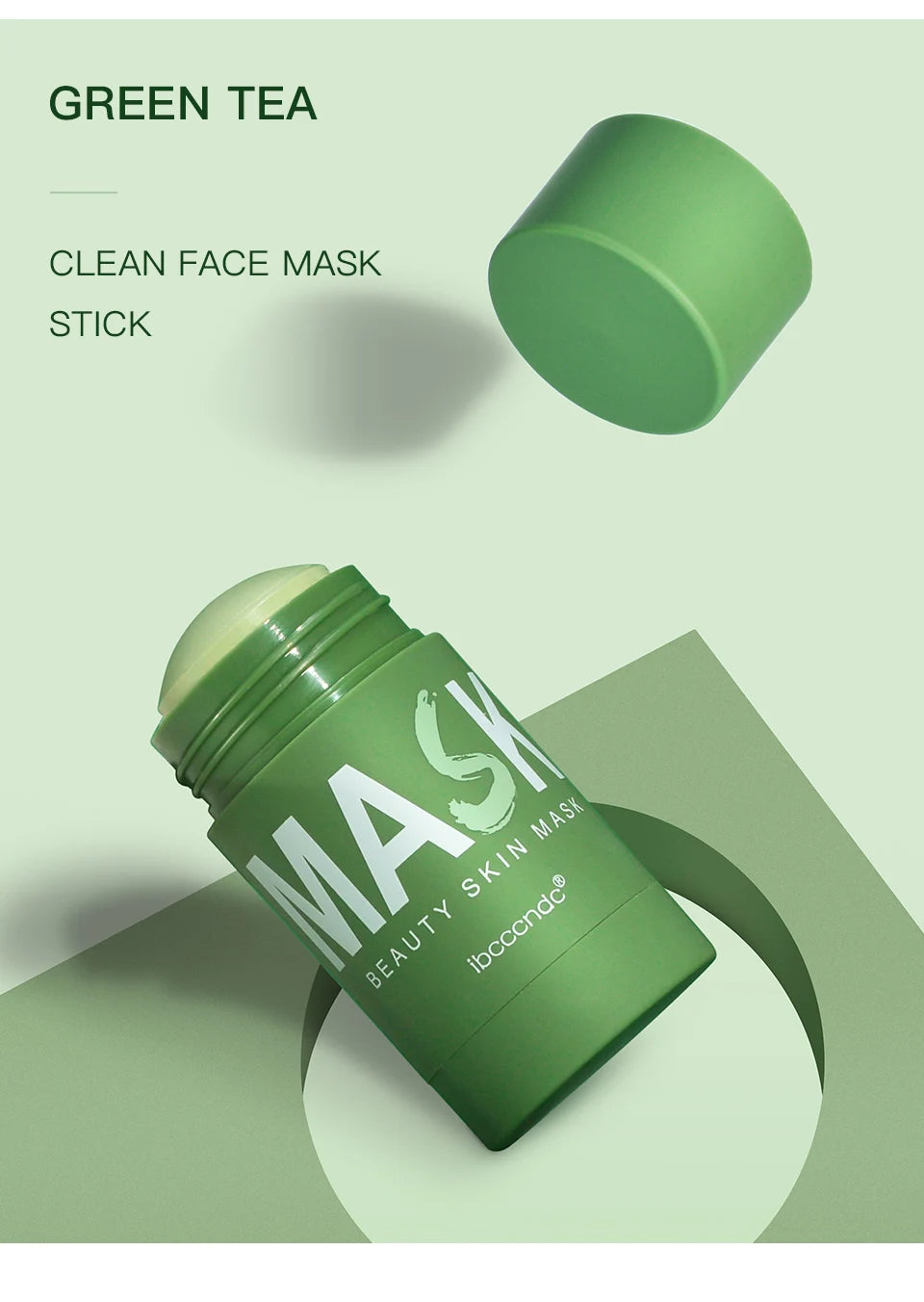 Green Tea Cleansing Stick Mask – Washable Mud Mask for Oil Control (40g)