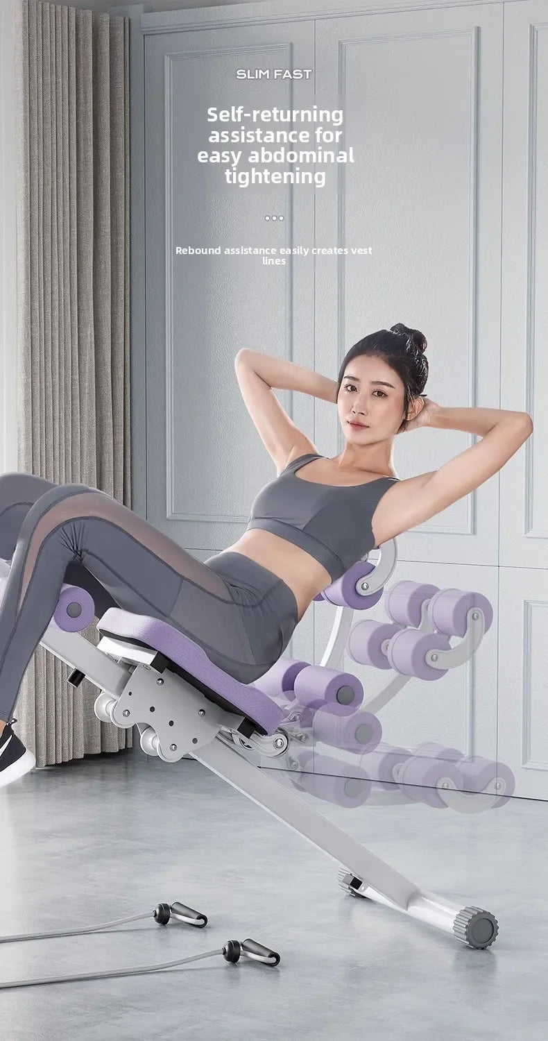 Fitness Body Shaping Machine Multifunctional Home Gym  Abdominal Waist Trainer Knee-Friendly Sliding Rail for Core & Leg Workout