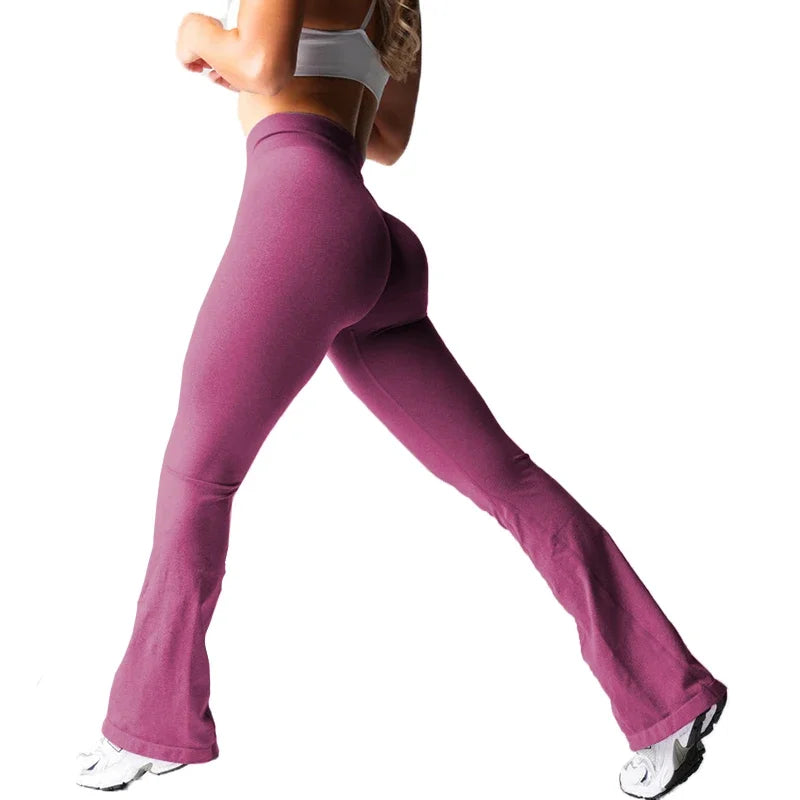 Effortless Flare Leggings — Seamless High-Waist Yoga Pants, Second-Skin Soft