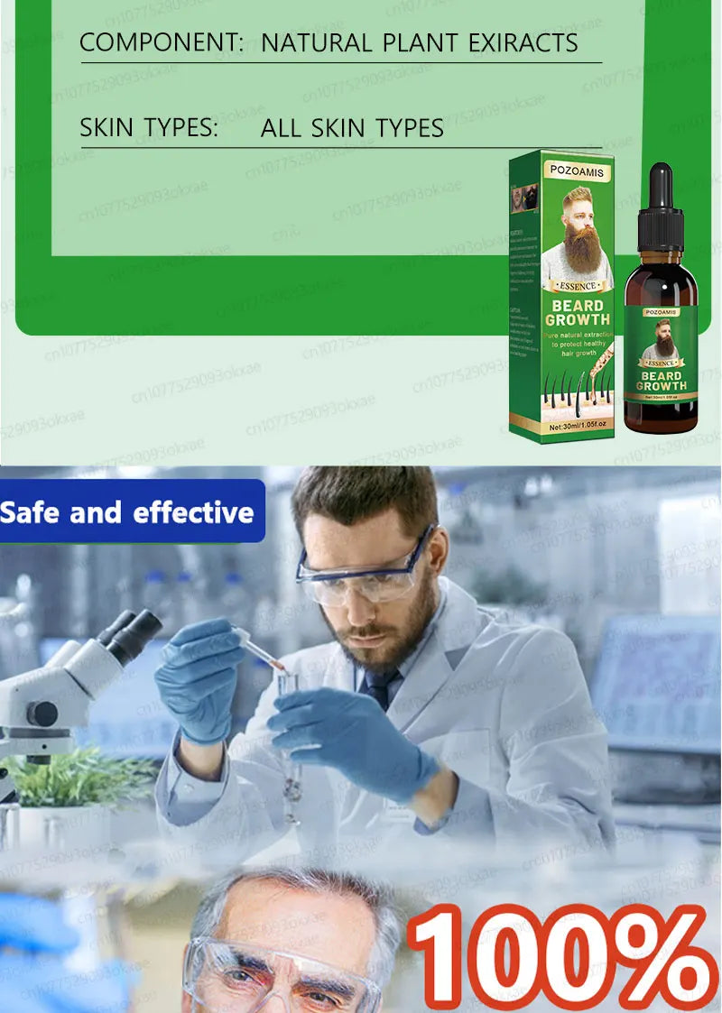 Beard & Hair Growth Essence – Root Care Serum (30ml)