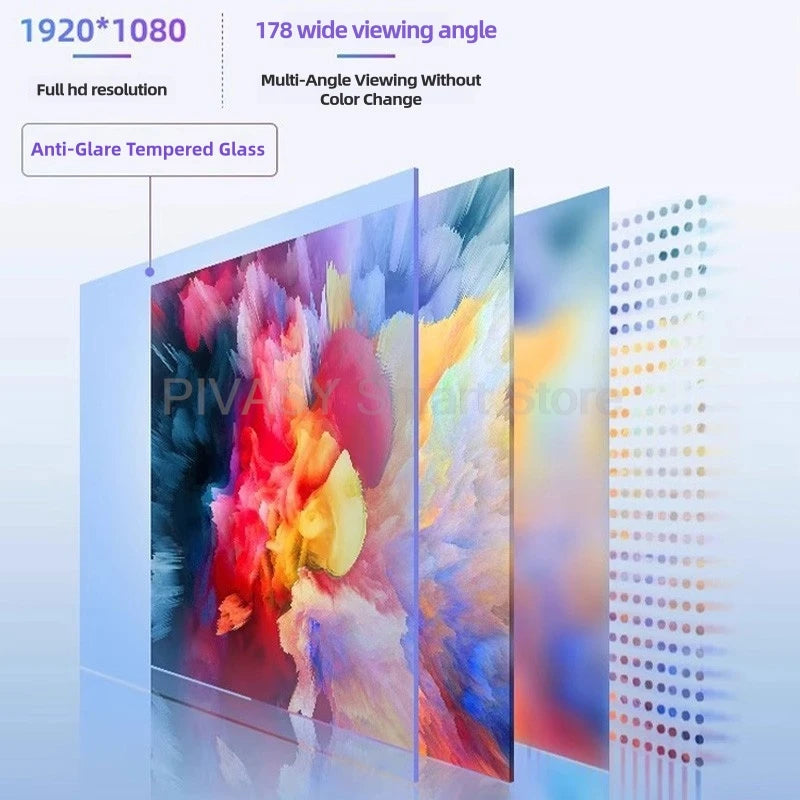 Touch Screen 32 Inch Smart TV Broadcast Live Device Rotatable Movable Monitor for Fitness Gaming interactive with Floor Stand