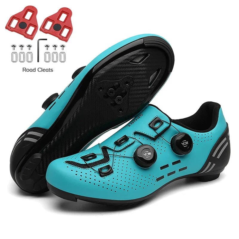 2023 Cycling Sneaker Mtb with Cleats Men Carbon Sports Speed Bike Shoes Women Mountain Racing Flat SPD Road Cycling Footwear