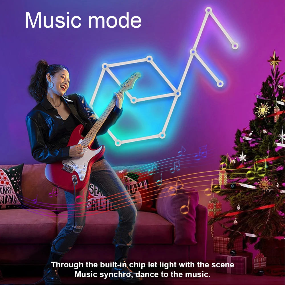 Wiscolor RGB Smart Wall Light Bar (9-Piece)