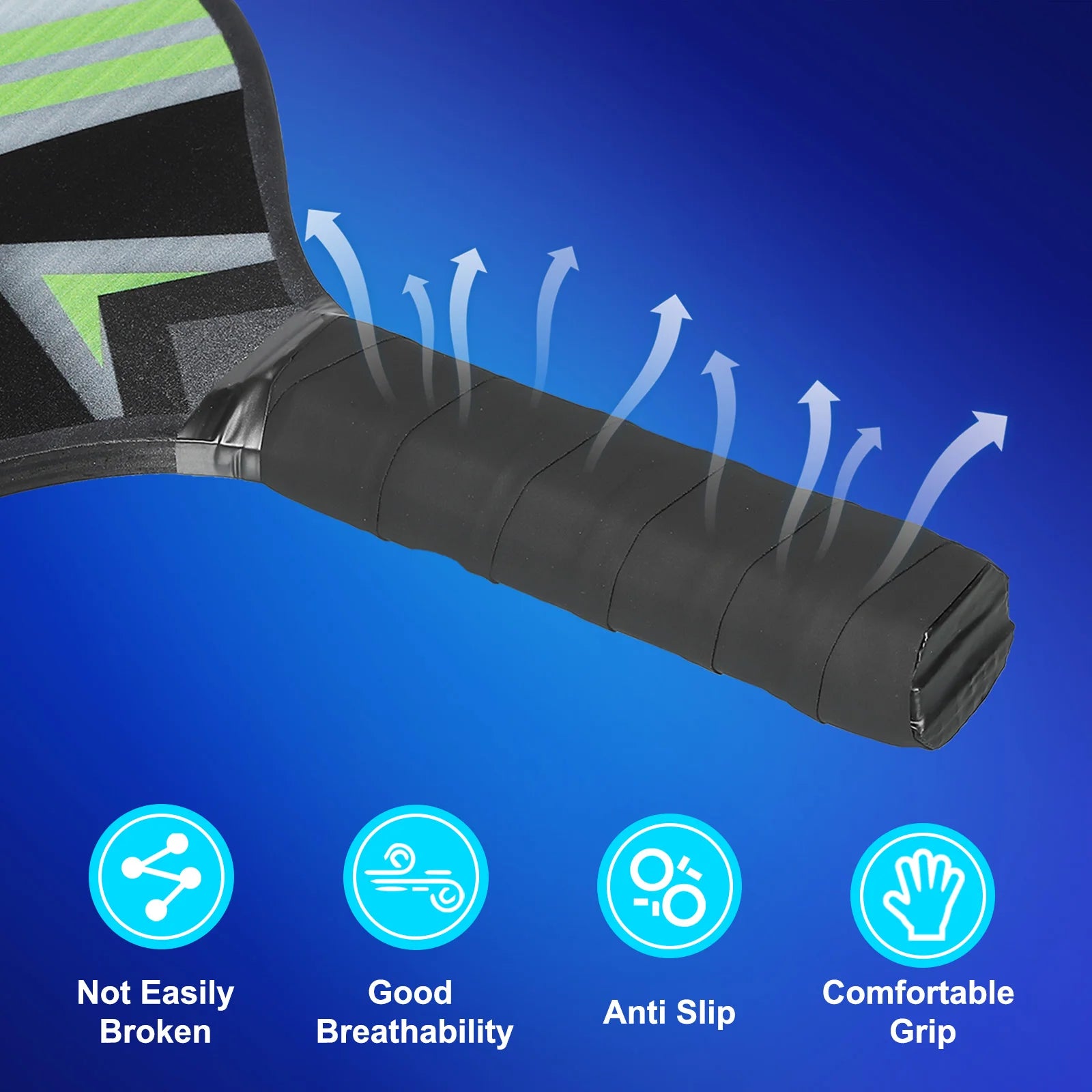 Pickleball Paddles Set — 4 Wood Rackets + 4 Balls + 4 Cooling Towels + Carry Bag (Beginner/Family Set)