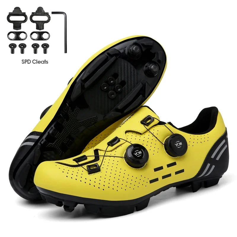 2023 Cycling Sneaker Mtb with Cleats Men Carbon Sports Speed Bike Shoes Women Mountain Racing Flat SPD Road Cycling Footwear