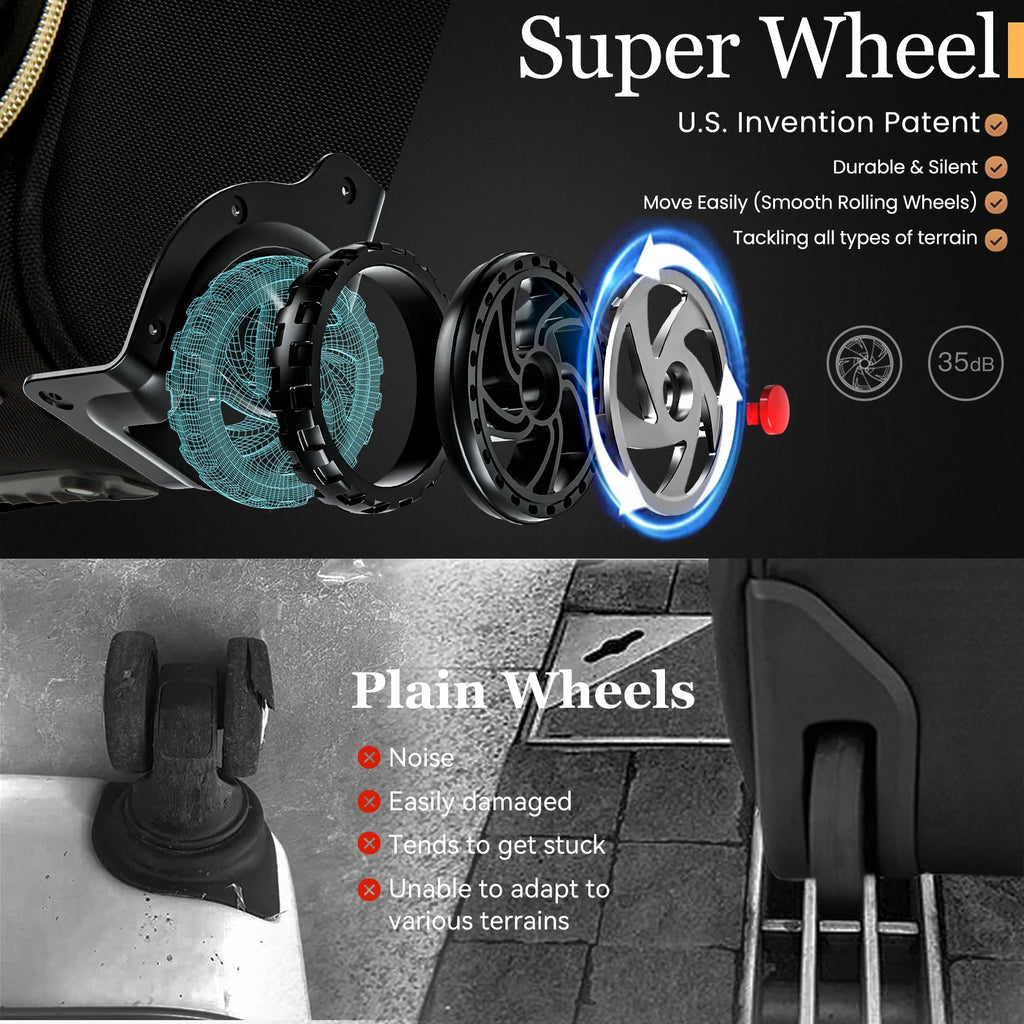 Laptop Bag Business Trolley Bags Carry-On Underseat Airlines Luggage Travel Bag with Wheels Women Men Briefcase for Men Women