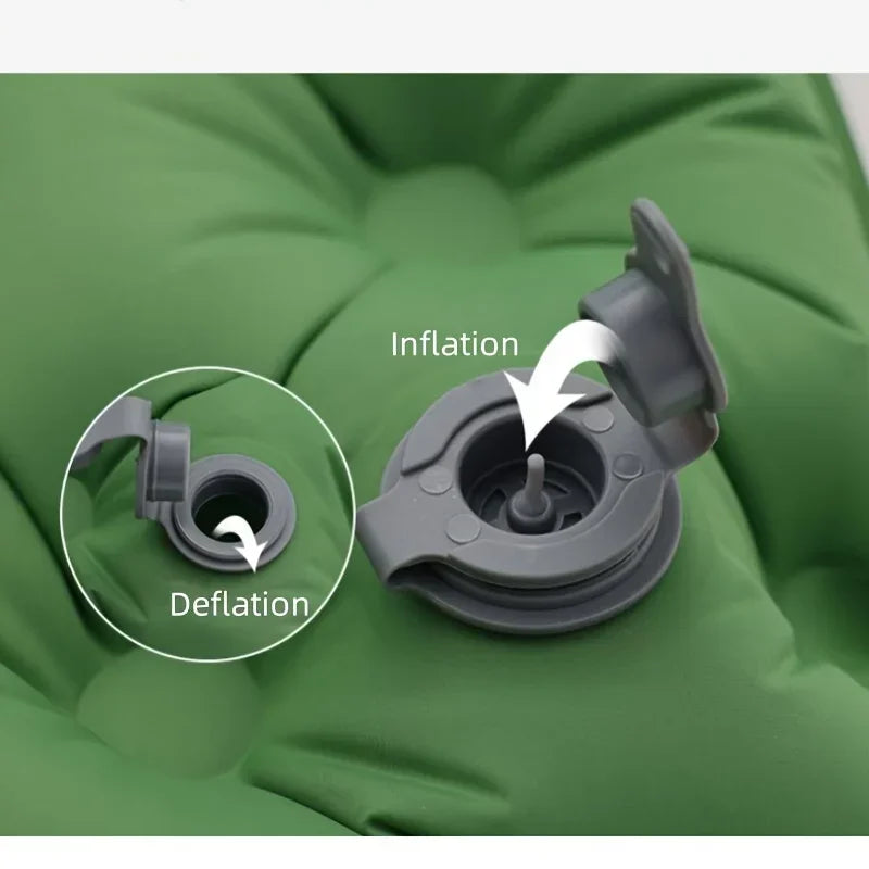 Hot Sale! 2025 Upgrade! Double Air Mattress Camping Blow Up Bed w/Built-in Pump Waterproof Portable Thickened for Outdoor Travel