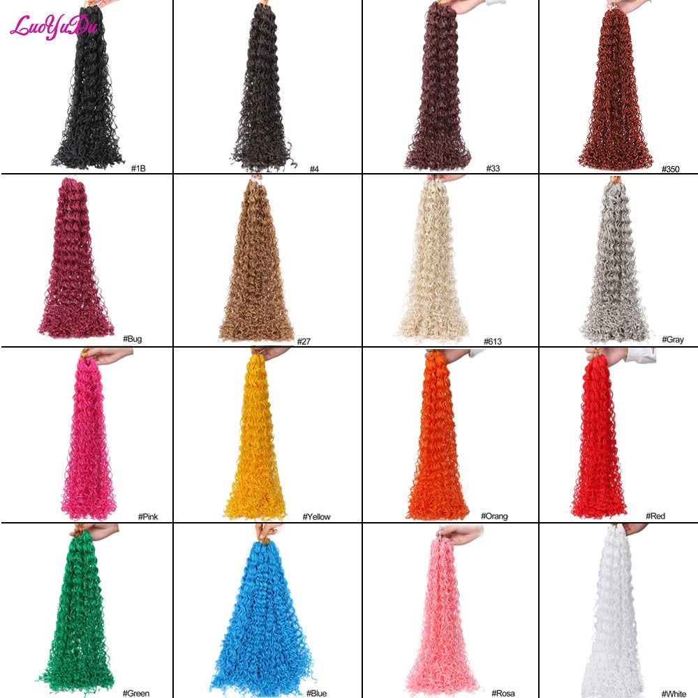 Zizi Braids Crochet Box Braids Twist Synthetic Braiding Hair Extensions 20-25 roots/Pack Pink White Purple Bug Gray 613 Luoyudu