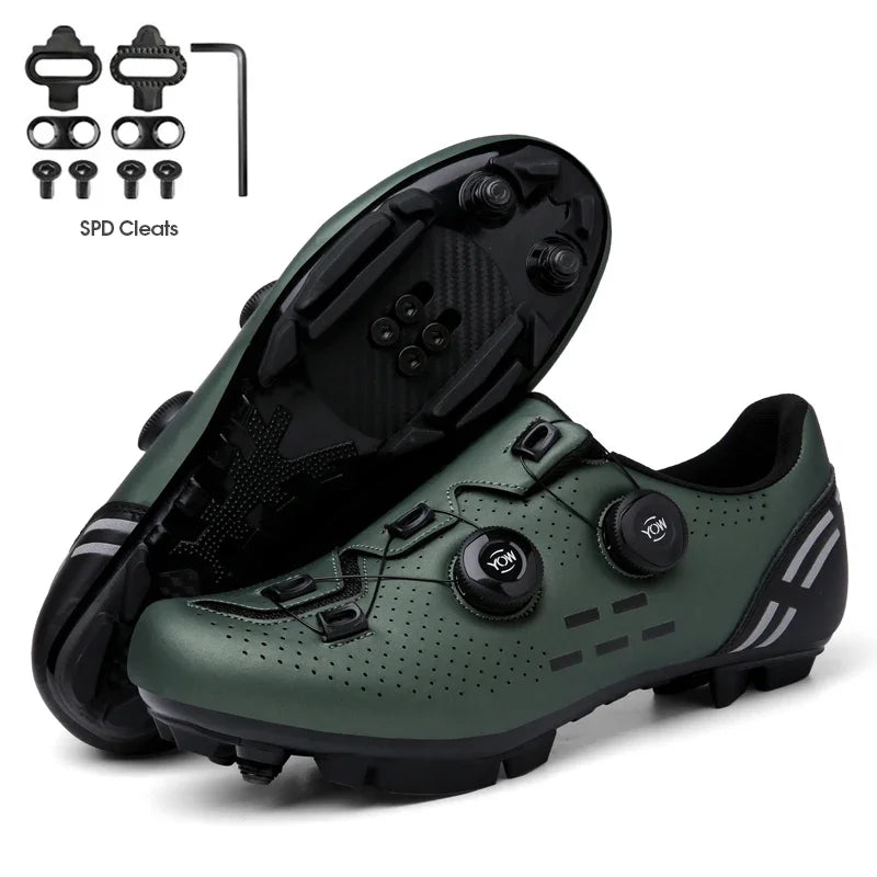 2023 Cycling Sneaker Mtb with Cleats Men Carbon Sports Speed Bike Shoes Women Mountain Racing Flat SPD Road Cycling Footwear
