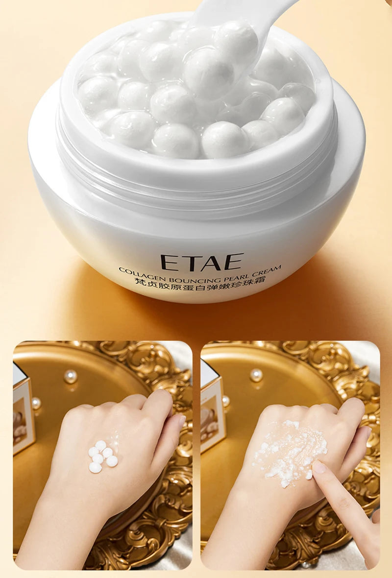 Anti-Wrinkle Face Cream Collagen Pearl Firming Lift Fade Fine Lines Caviar Moisturizing Smooth Brighten Korean Skin Care Product