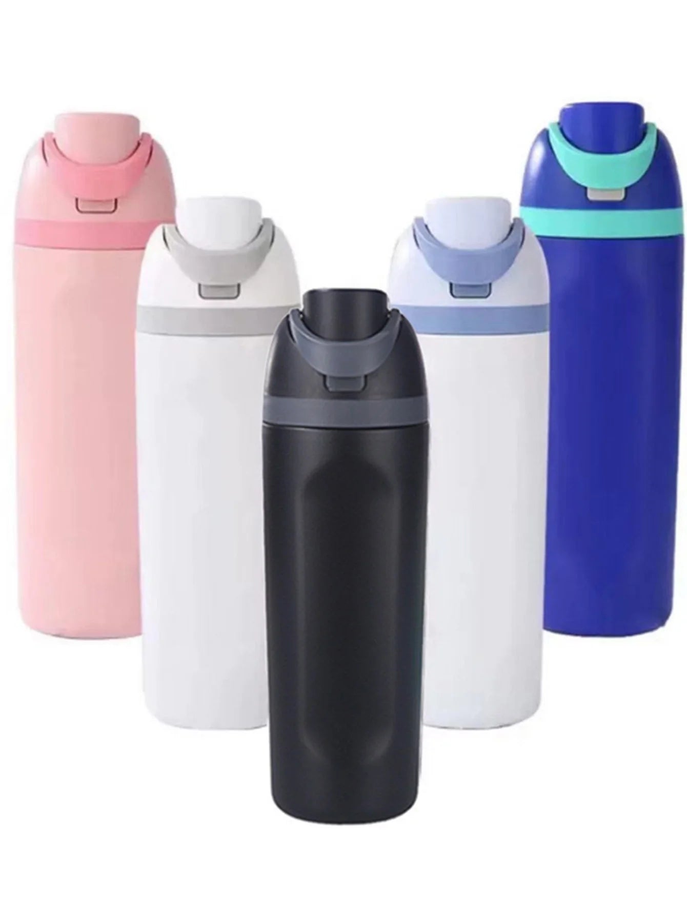 Multi-color push-button lid thermos cup portable large capacity for home office daily use
