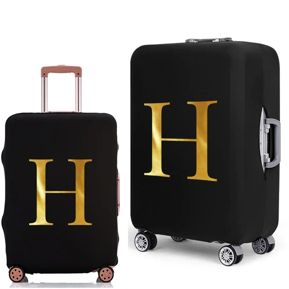 Letter Print Luggage Cover Thicker Suitcase Protective Case Trunk Case Apply Elastic Dust Case for 18" To 32" Travel Accessories