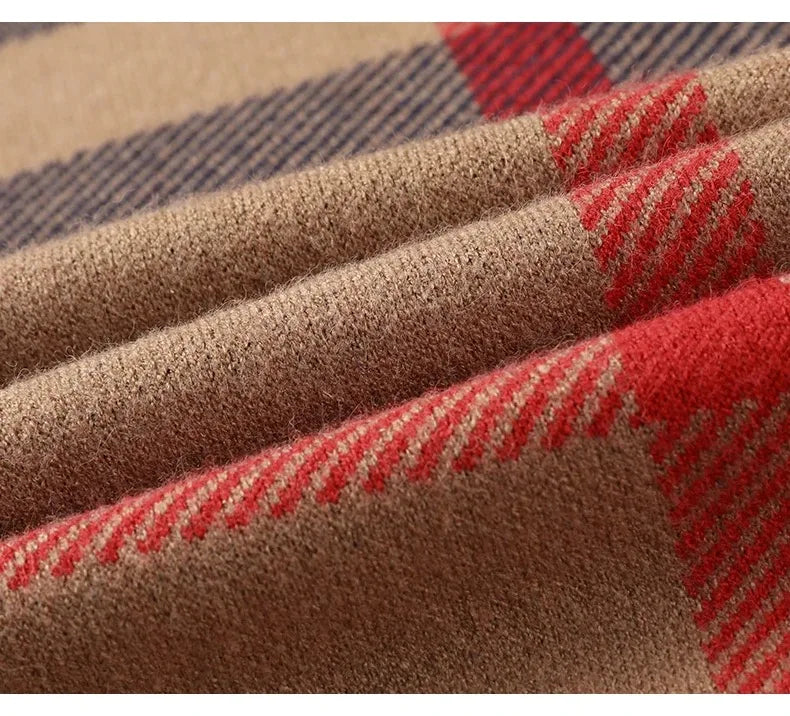 High end luxury pullover men autumn winter designer brand round neck striped wool sweater European fashion casual warm knitwear