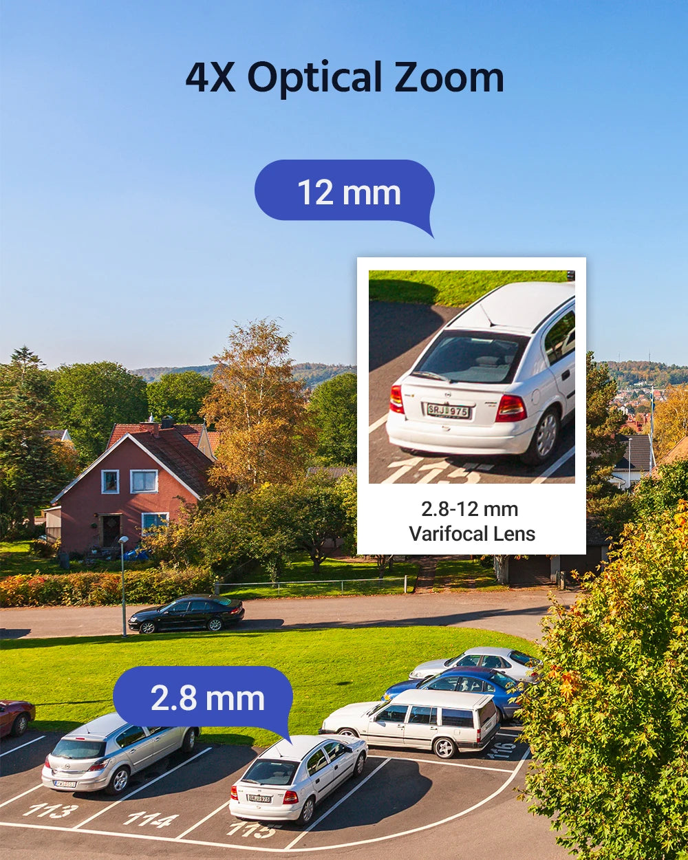 ANNKE Smartest 4MP Super HD PTZ Camera Security POE Camera 4X Optical Zoom Surveillance IP Camera With AI Detection Audio Record