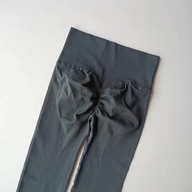 Seamless High-Waist Yoga Leggings – Push-Up Hip Lift Fit