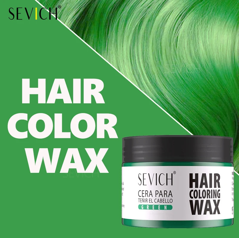 Hairs Dyed Mud Hair Colour Wax Easy To Wash Hair Styling Paste Dye for Eyebrow Beards Coloring Temporary Hair Color Style Cream