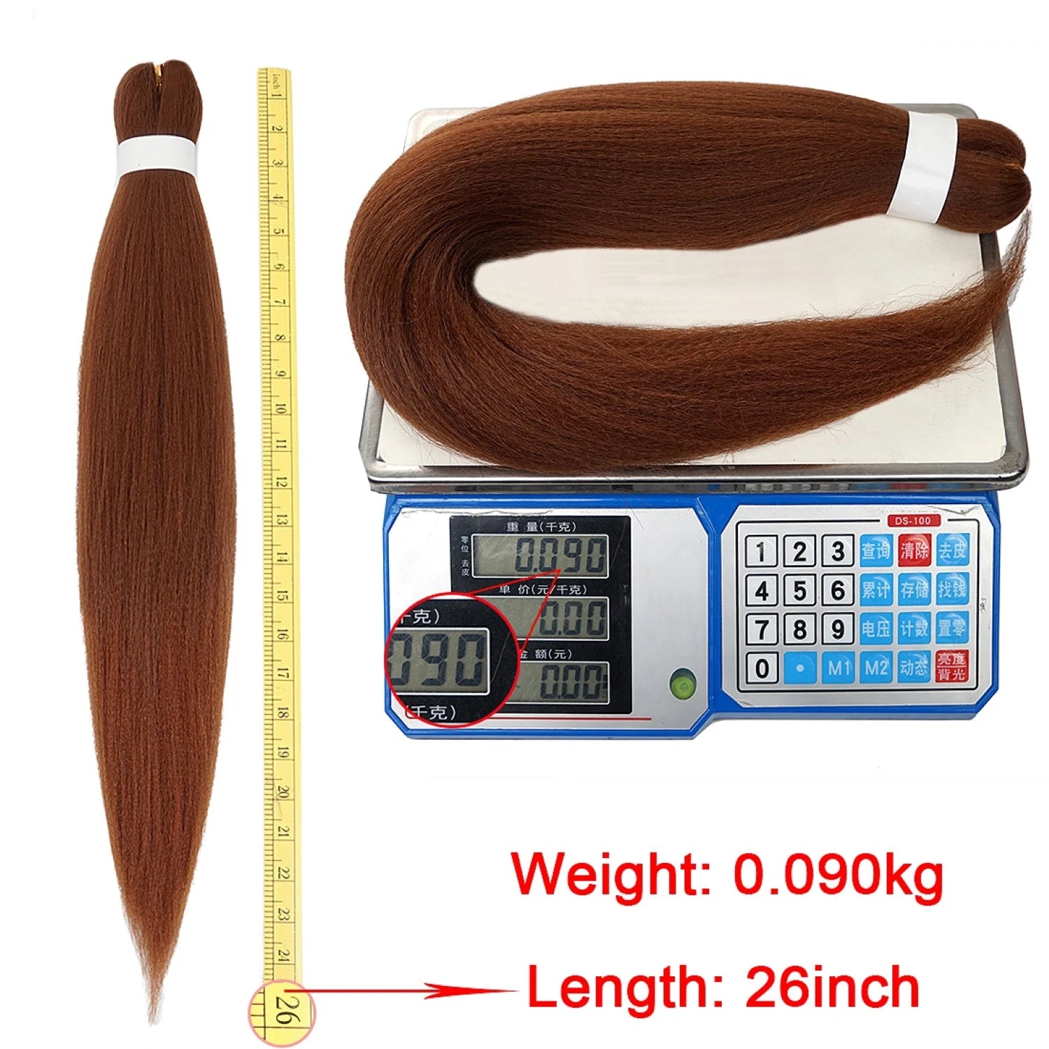 Wigundle Pre-Stretched Braiding Hair — EZ Crochet Yaki Straight (Flame-Retardant Kanekalon)