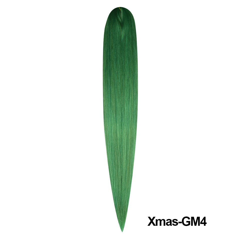 Miss Rola Synthetic New Christmas Colors Kanekalon HairJumbo Braid Yaki Straight Hair Extension Twist Braid Bulk Wholesale