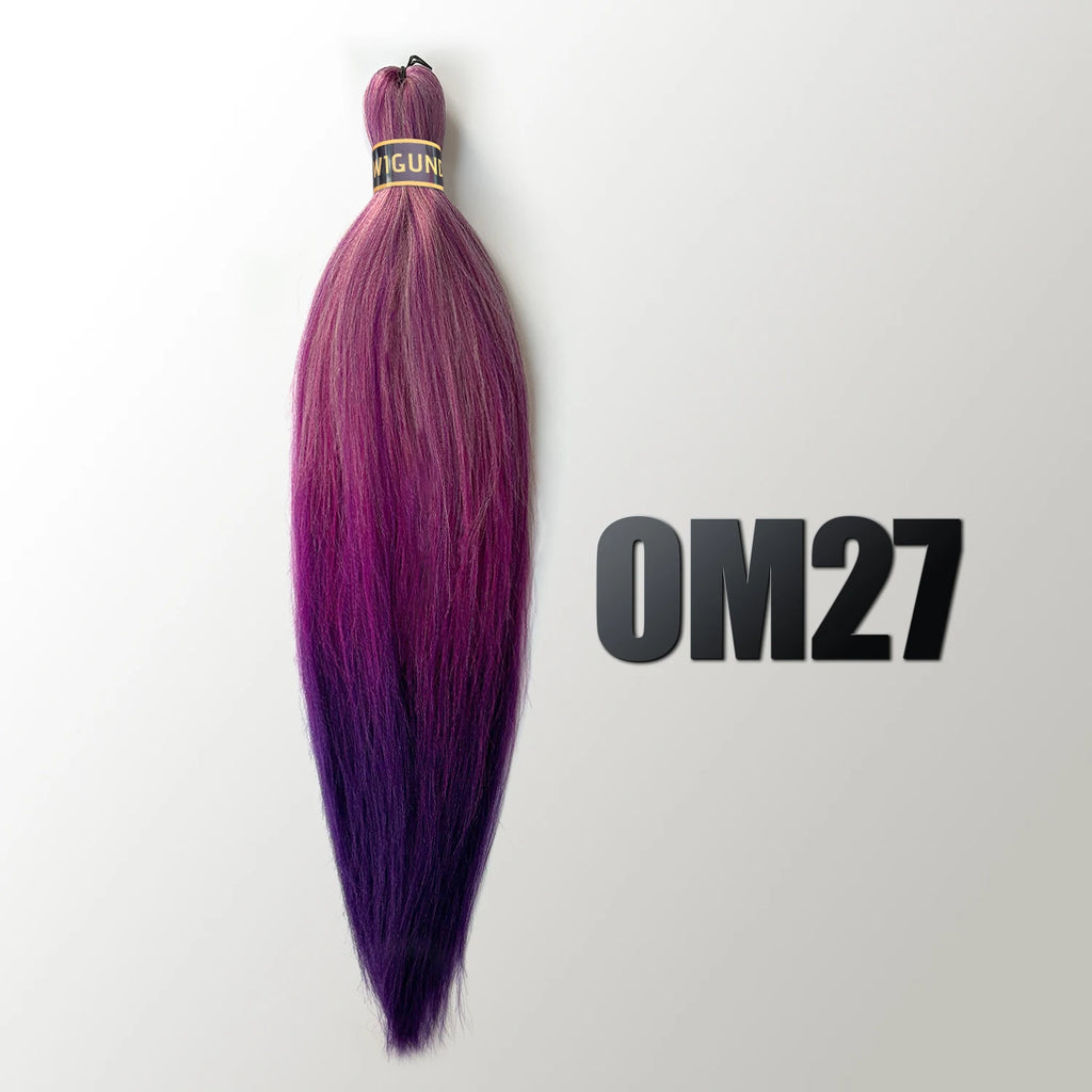 Wigundle Pre-Stretched Braiding Hair — EZ Crochet Yaki Straight (Flame-Retardant Kanekalon)