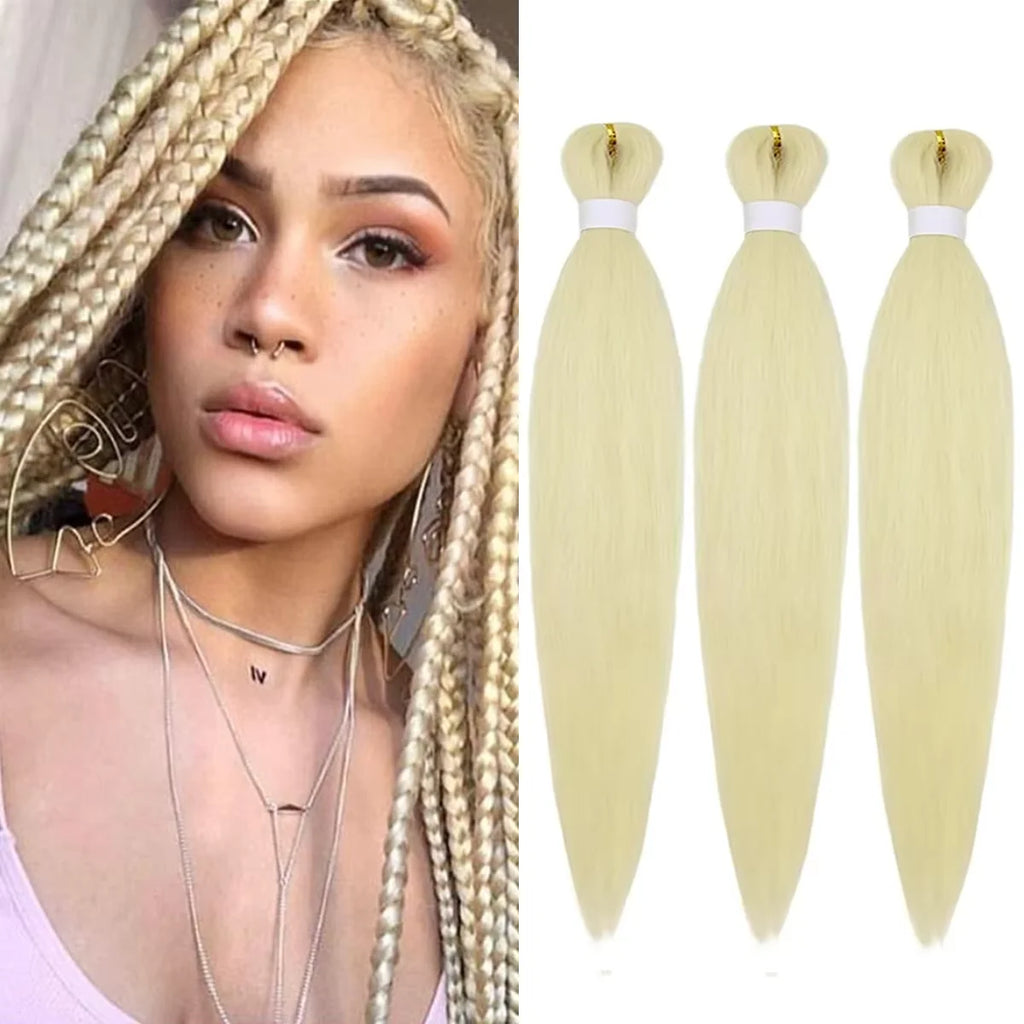 Sheila Beauty Pre-Stretched Braiding Hair — Soft Yaki Jumbo EZ Crochet Extensions (3-Strand Pack)