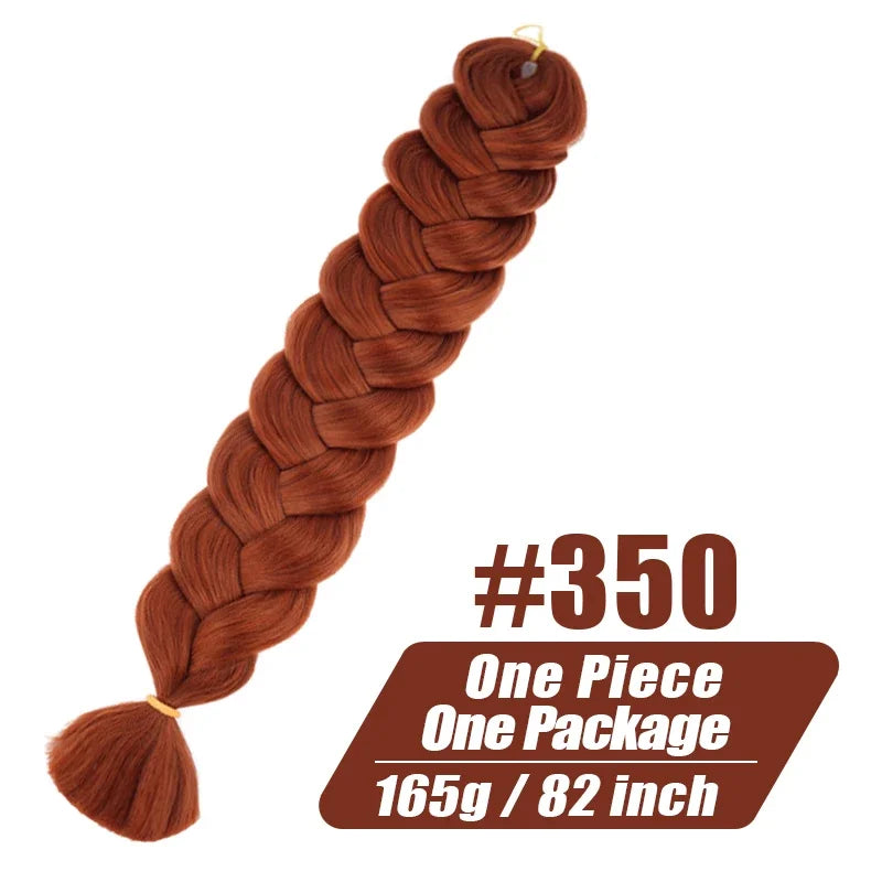 High-end Wigundle Kanekalon Crochet Hair Braiding Hair Extensions For Women Jumbo Braids Pre Stretched Synthetic Hair X pression