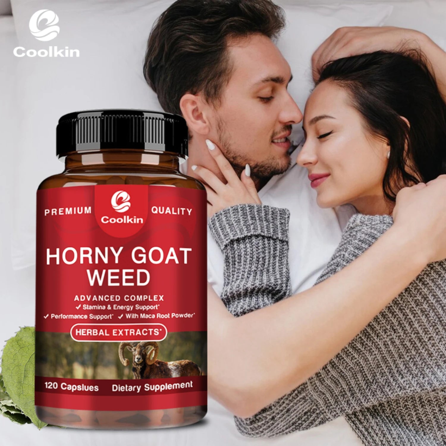 Airboy Horny Goat Weed Capsules – With Tongkat Ali, Maca & L-Arginine | Boosts Energy, Stamina & Male Performance (120 Capsules)
