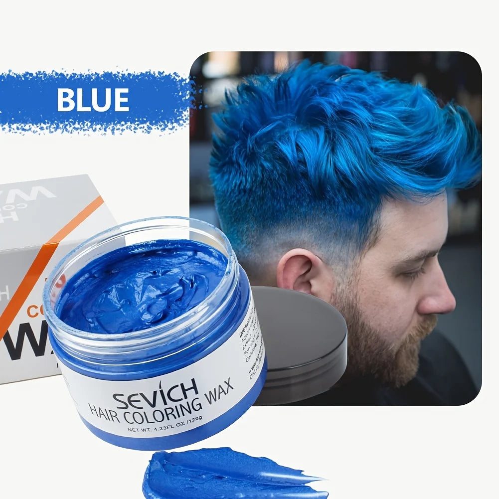 Temporary Hair Color Wax Kit for Men Women Kid Daily Party Cosplay DIY Washable Instant Hair Dye Cream Blue Purple Red Green