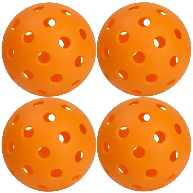 Outdoor Pickleball Balls — 40-Hole Tournament Standard (74 mm, PE Material)
