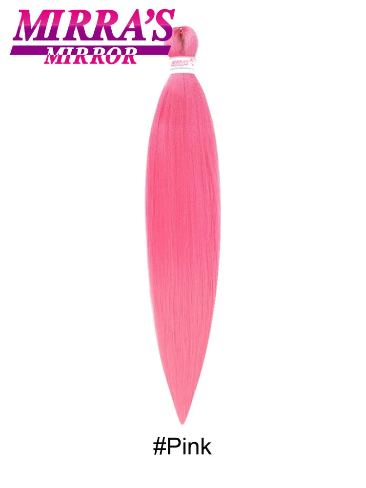 Synthetic Pre Stretched Braiding Hair Easy To Make Senegalese Box Braid Natural Soft Hair Bundles Blue Red Yellow Pink Braids