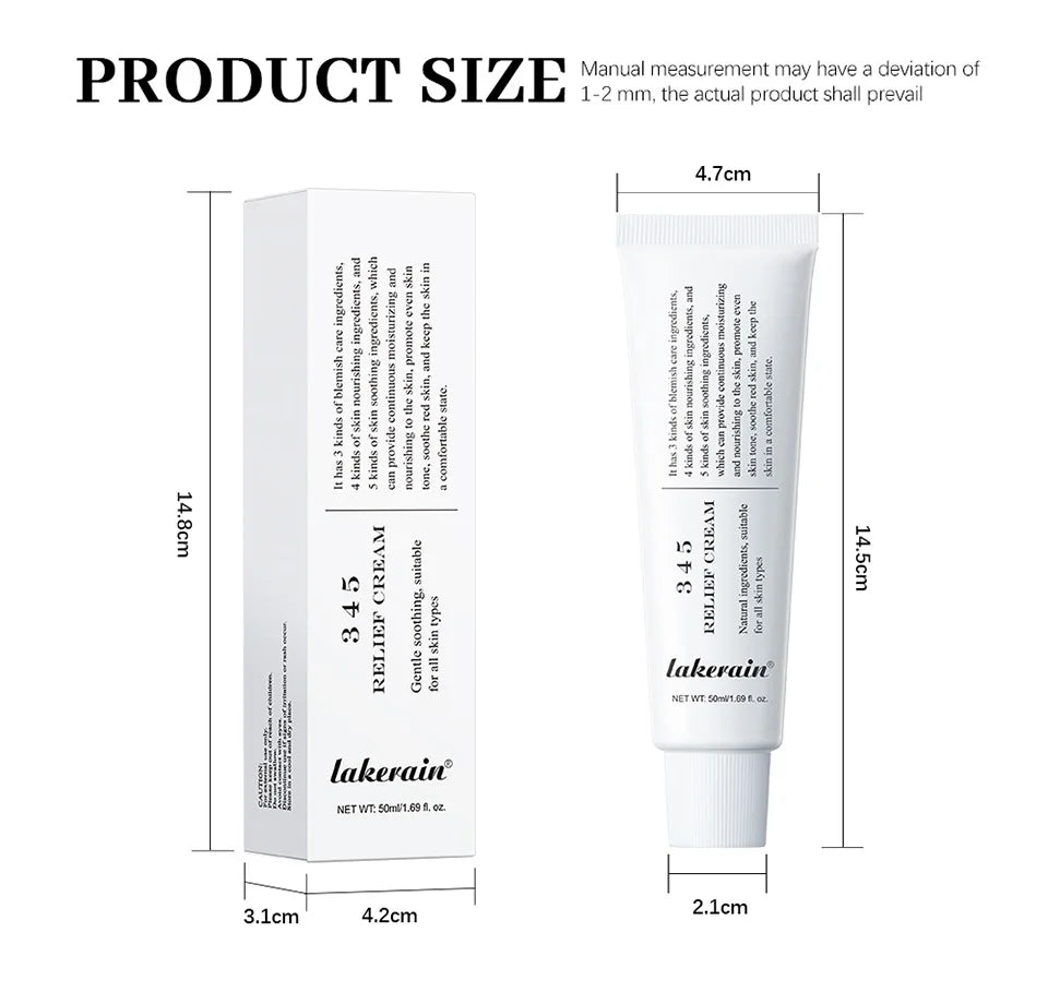 345 Relief Cream Address Blemishes Nourish Skin And Provide Moisturizing And Calming  Lifting Beauty Moisturizer Korean Product