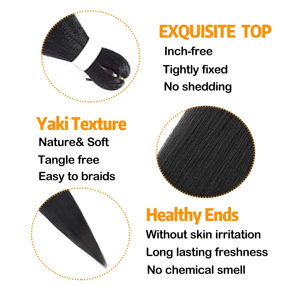 Sheila Beauty Pre-Stretched Braiding Hair — Soft Yaki Jumbo EZ Crochet Extensions (3-Strand Pack)