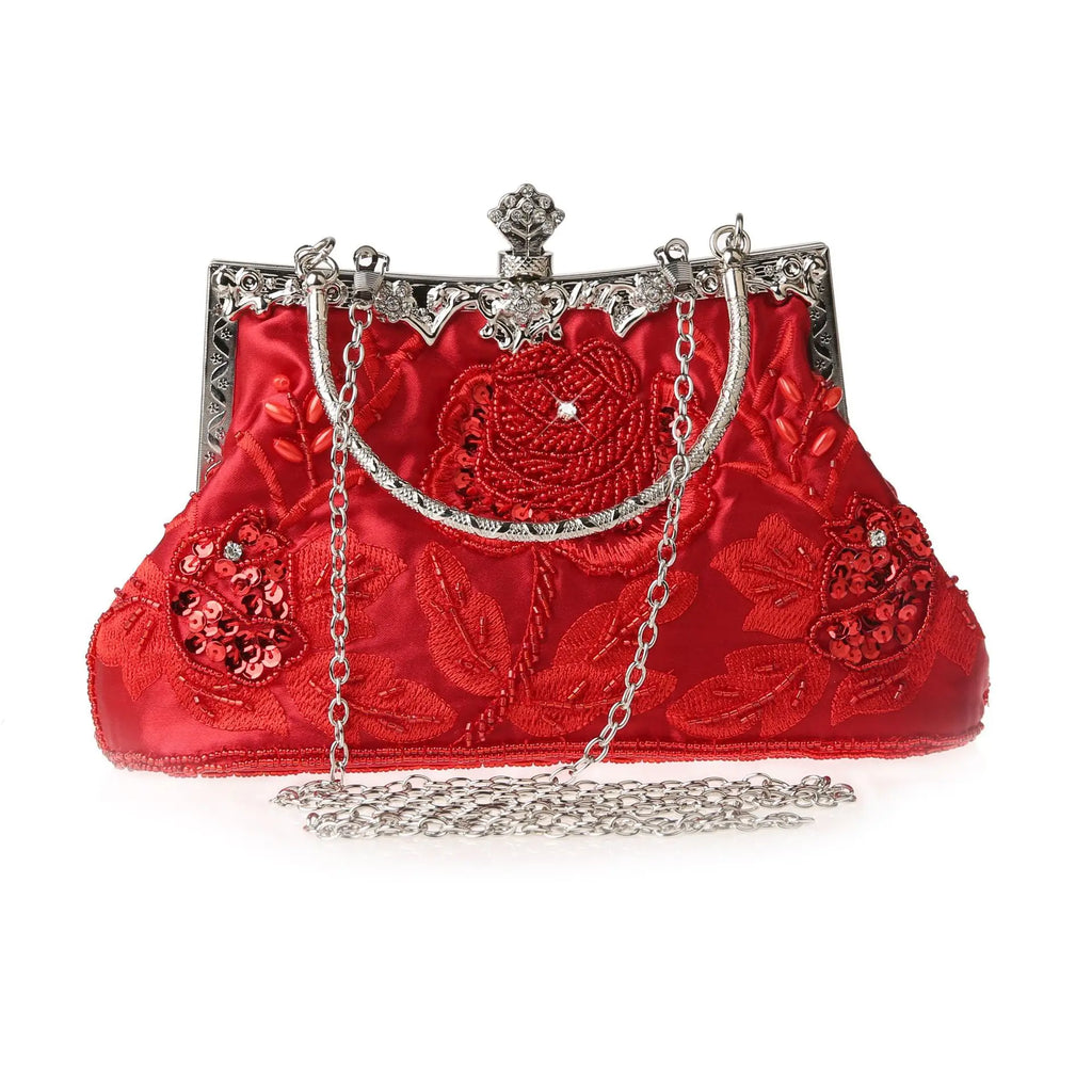 Bead Embroidery Women Evening Bag Diamonds Shell Lady Small Day Clutches Party Dinner Bag Wedding Bridal Pearl Handbags Purse