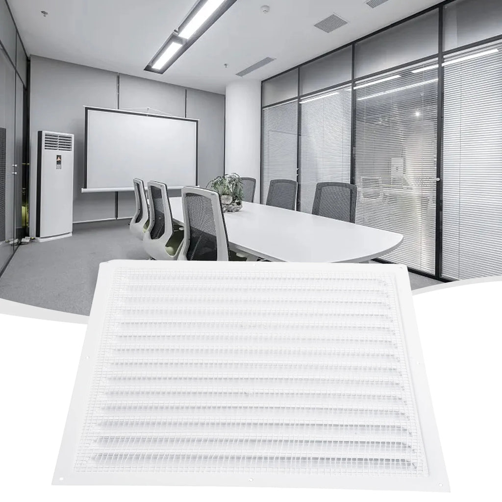 Metal Louver Air Vents Grille Ventilation Covers Aluminum Grilles Duct Heating Cooling Vents Plate Insect Screen Cover Air Vents