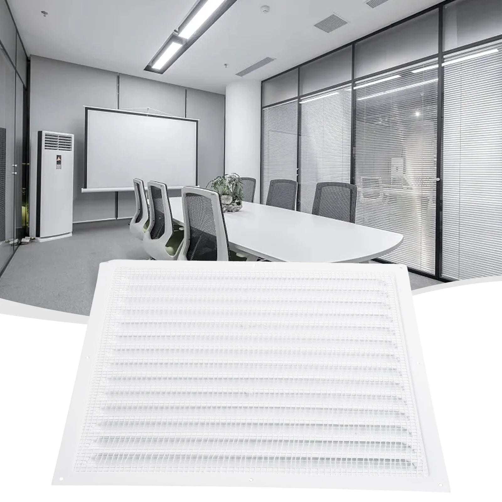 Metal Louver Air Vents Grille Ventilation Covers Aluminum Grilles Duct Heating Cooling Vents Plate Insect Screen Cover Air Vents