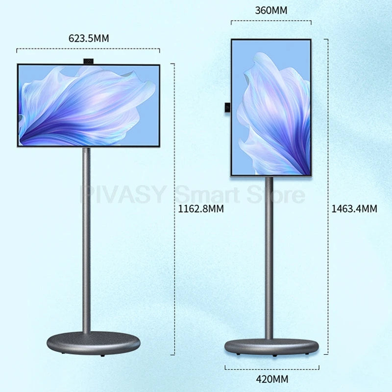 Popular 21.5 Inch Smart Display Touch Screen Android 12 Portable Smart Tv Indoor Conference Mobile Monitor for Gym Gaming Live