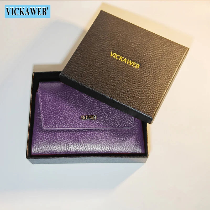 VICKAWEB Magnetic Wallet Women Short Genuine Leather Wallets Fashion Alligator Hasp Wallet Female Small Woman Wallets And Purses