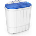 11LBS Portable Washing Machine Electric Mini Twin Tub Washer with Spin Dryer Washer 7LBS and Spinner(4LBS) Ideal for Home Dorms