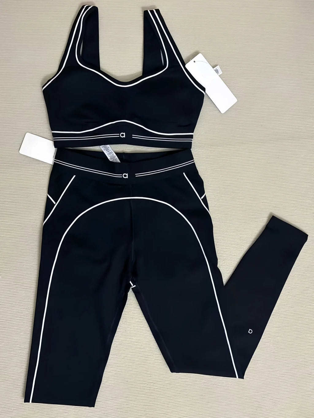 2025 Coxua ActiveFit Set — Women’s High-Elastic Yoga Pants & Tank Top Two-Piece Outfit